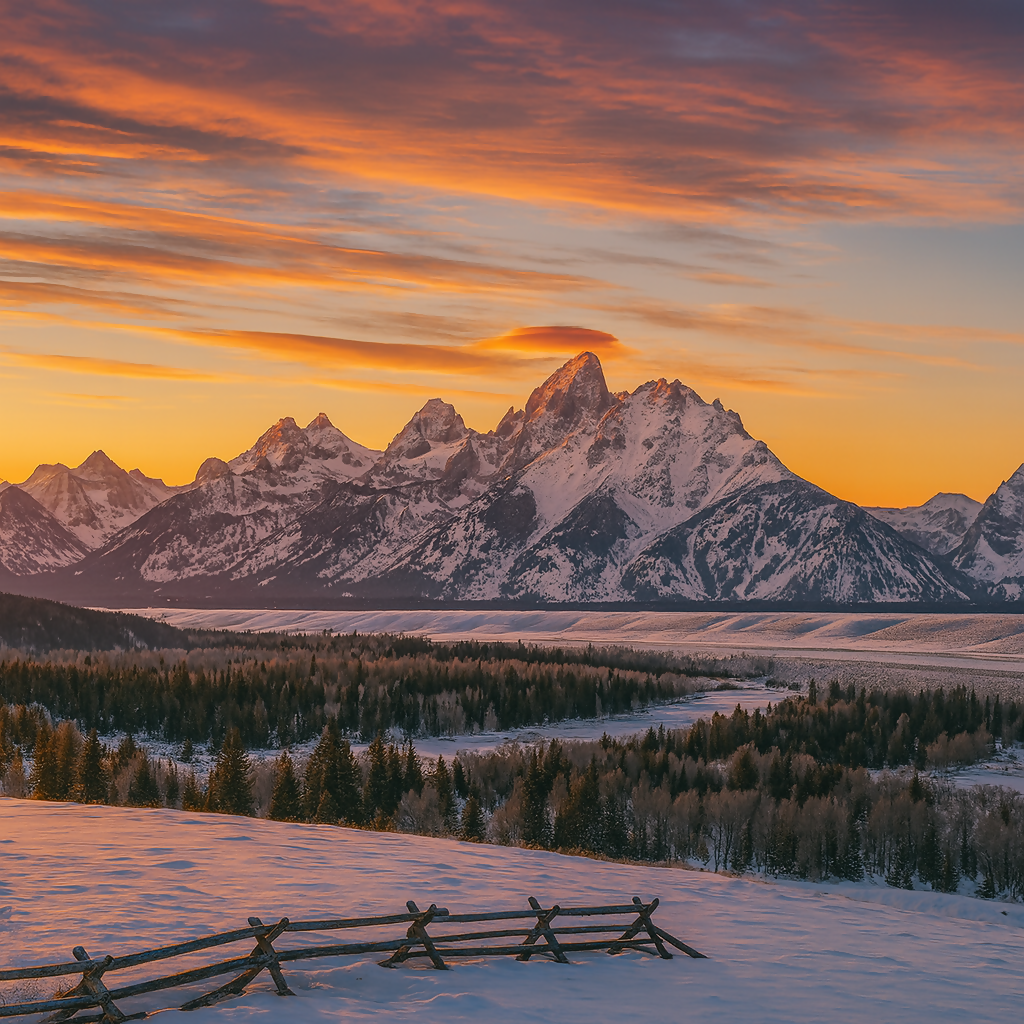 Snake River - Grand Teton National Park - Wyoming United States - Rendered - Digital File Digital My Custom Designs PDF
