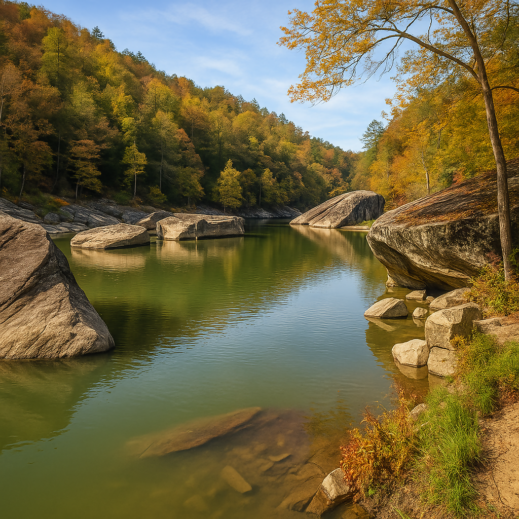 Cumberland River - Daniel Boone National Forest - Kentucky United States - Rendered - Digital File Digital My Custom Designs PDF