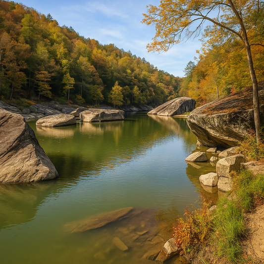 Cumberland River - Daniel Boone National Forest - Kentucky United States - Rendered - Digital File Digital My Custom Designs PDF