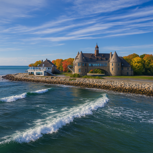 The Towers - Narragansett Town Beach - Rhode Island United States -Rendered - Digital File Digital My Custom Designs PDF
