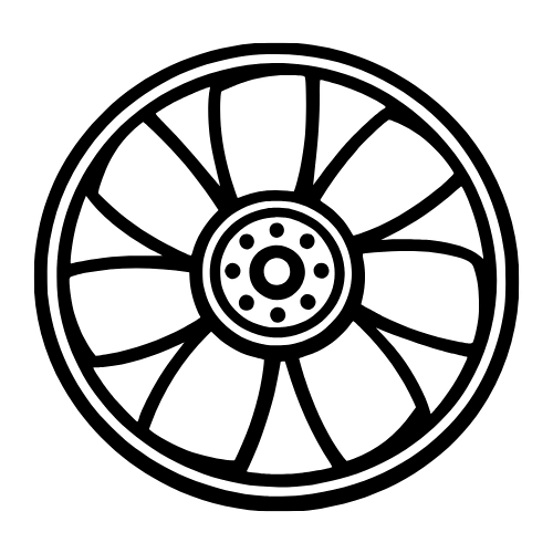 Truck Fadiator Fan Blade Circle Design - Vector Graphics - Digital File Digital My Custom Designs PDF