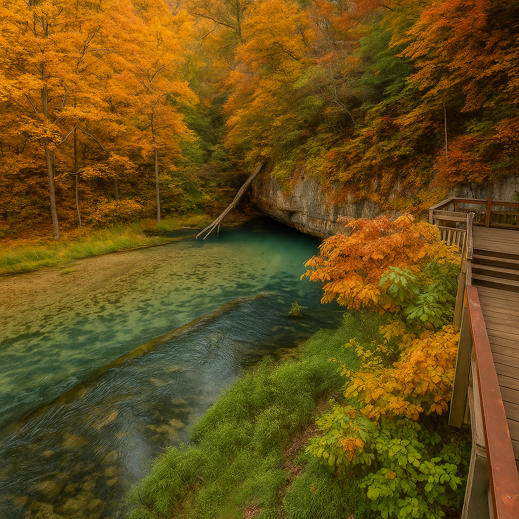 Ha Ha Tonka Spring - Ha Ha Tonka State Park - Missouri United States - Rendered - Digital File Digital My Custom Designs PDF