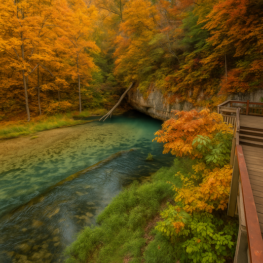 Ha Ha Tonka Spring - Ha Ha Tonka State Park - Missouri United States - Rendered - Digital File Digital My Custom Designs PDF