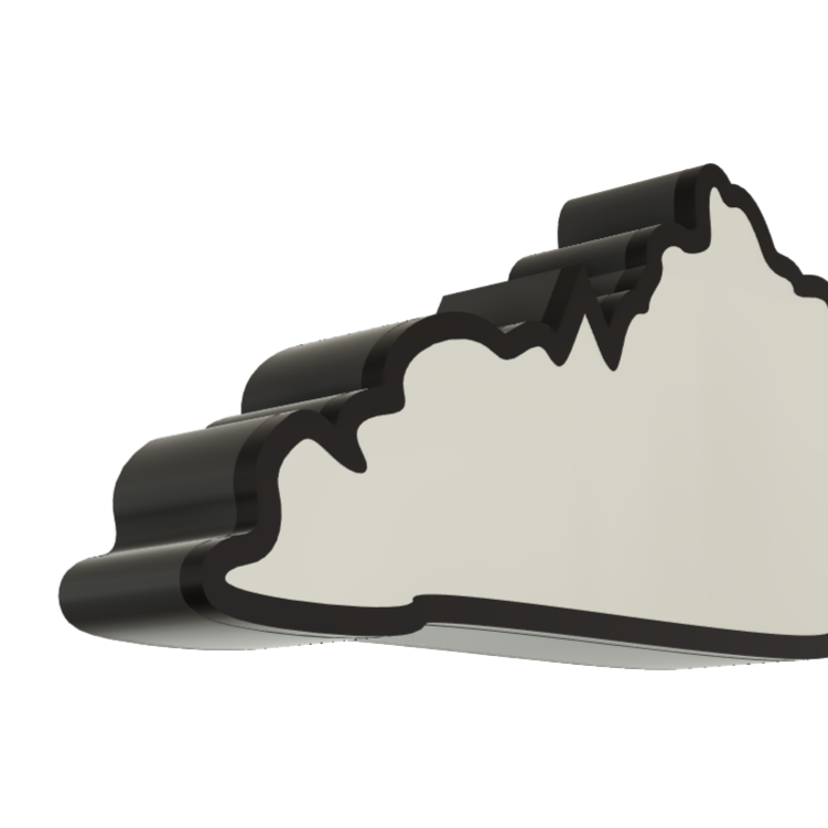 Kentucky Wall Lightbox - United States - 3D Print Product My Custom Designs
