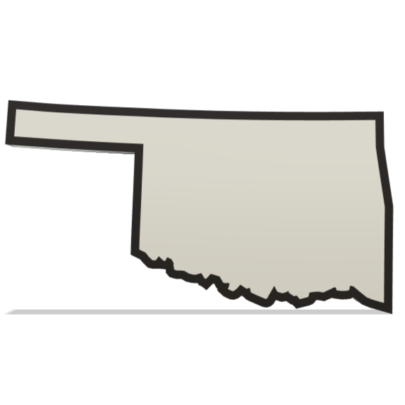 Oklahoma Wall Lightbox - United States - 3D Printed Product My Custom Designs