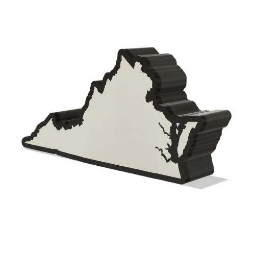Virginia - United States - 3D Print File - Digital File Digital My Custom Designs ZIP File