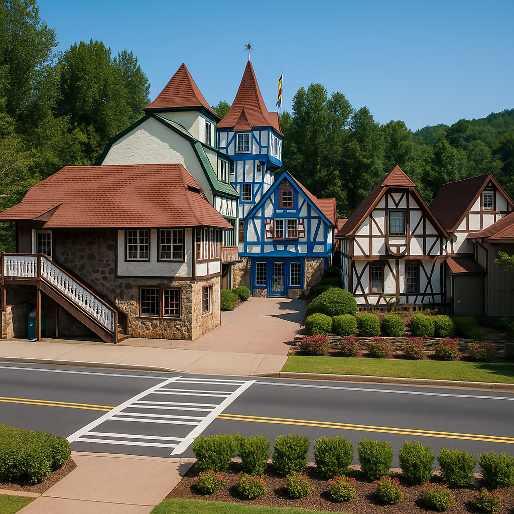 Town of Helen - Blue Ridge Mountains - Georgia United States - Rendered - Digital File Digital My Custom Designs PDF