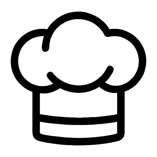 Chef Hat Icon - Digital File - XCS Friendly Digital My Custom Designs PDF