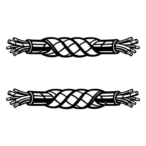Spliced Cable Wrap Illustration - Vector Graphics - Digital File Digital My Custom Designs PDF