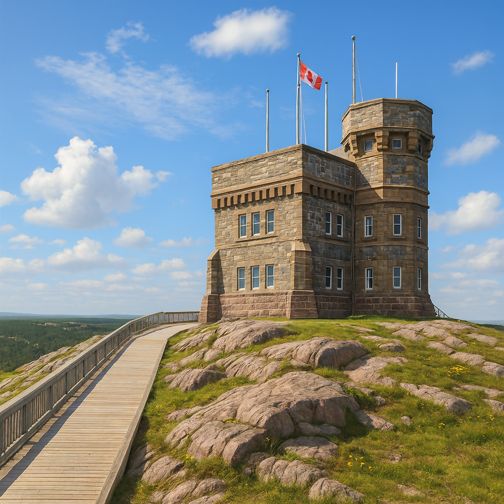 Cabot Tower-Signal Hill - Newfoundland and Labrador Canada - Rendered - Digital File Digital My Custom Designs PDF