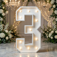 #3 Marquee Number Templates - 3D Projects - Digital File - ZIP File - Digital