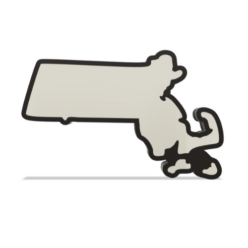 Massachusetts Wall Lightbox - United States - 3D Print File - Digital File Digital My Custom Designs ZIP File