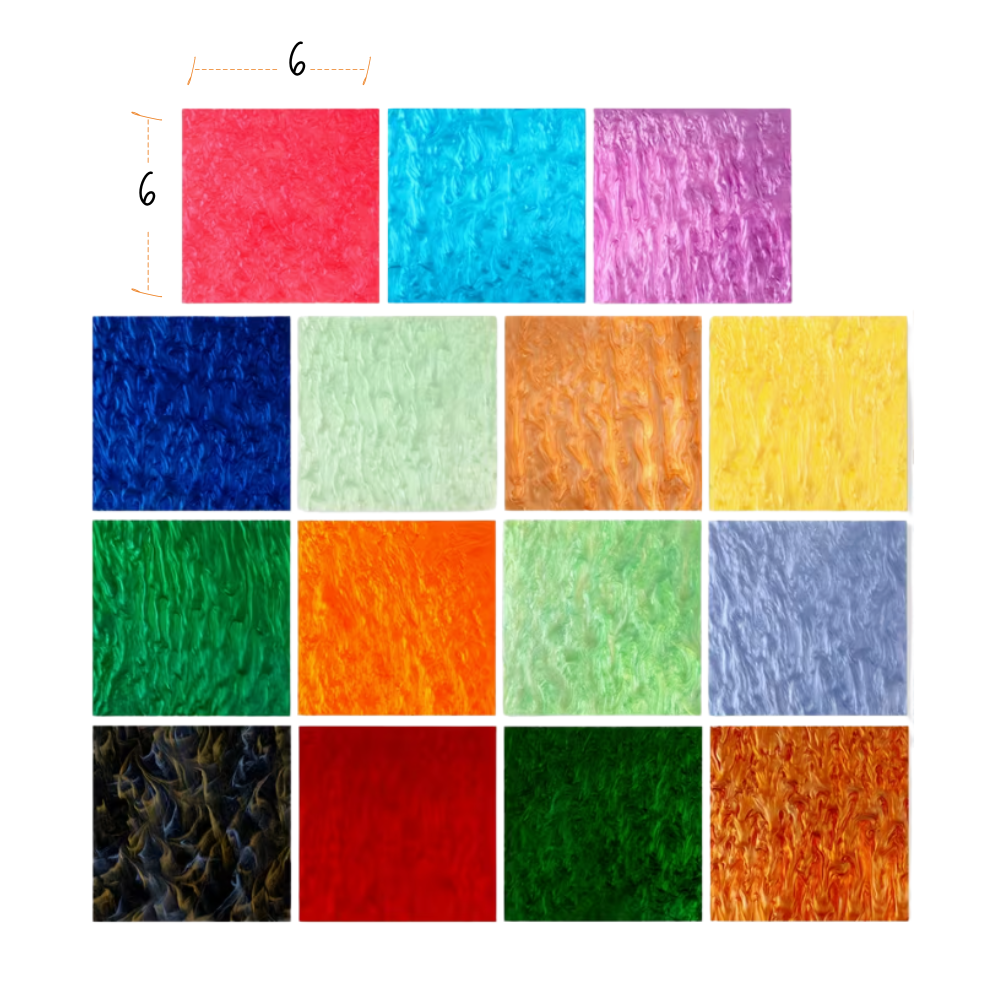 30 Pcs Pearlescent Acrylic 6 x 6 Inches - Seller Supplies My Custom Designs