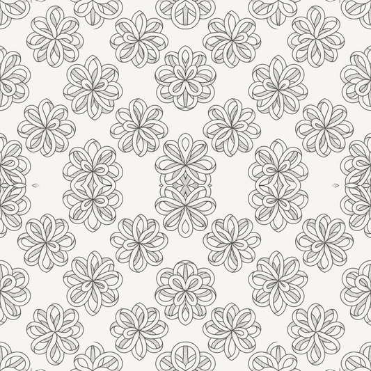 Floral Geometric Fusion - Infinity Flower Loops Pattern - Digital File Digital My Custom Designs PDF