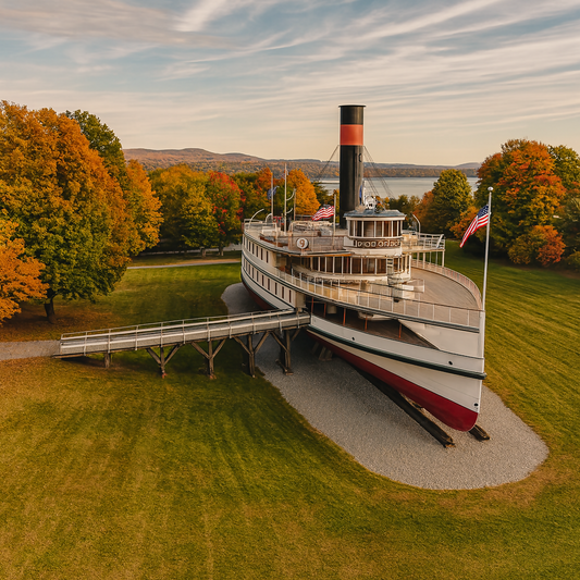 SS Ticonderoga - Shelburne Museum - Vermont United States - Rendered - Digital File
