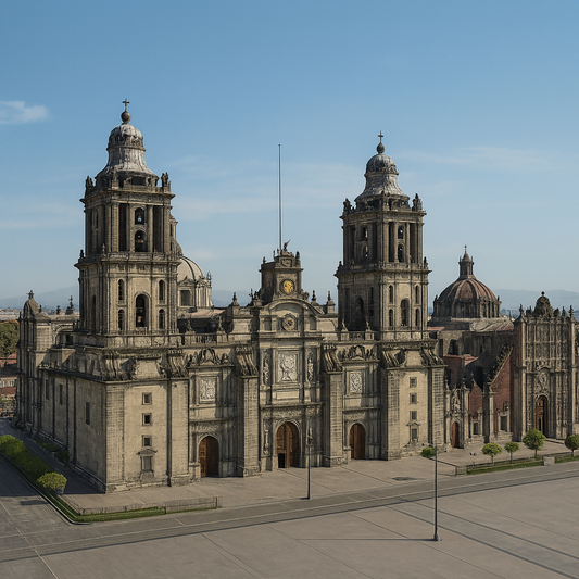 Historic Center & Zócalo (Centro Histórico y Zócalo) - Mexico City Mexico - Rendered - Digital File Digital My Custom Designs PDF