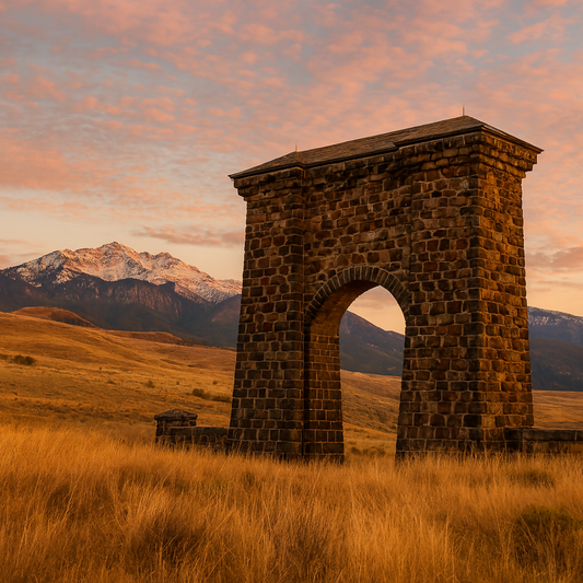 Roosevelt Arch - Yellowstone National Park - Montana United States - Rendered - Digital File Digital My Custom Designs PDF