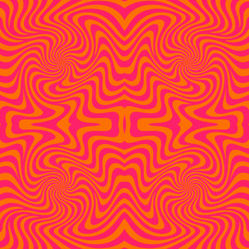 Vintage and Retro - 70s Psychedelic Swirl In Neon Orange And Pink - Pattern - Digital File Digital My Custom Designs PDF