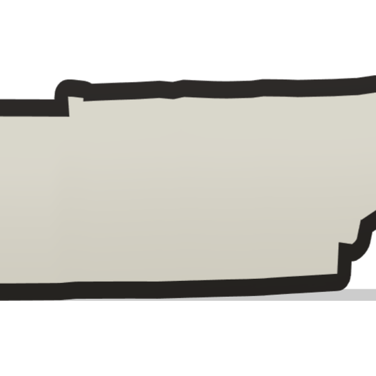 3D Printed Tennessee Wall Lightbox - United States Product My Custom Designs