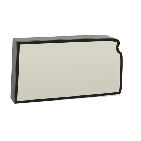 Kansas Wall Lightbox - United States - 3D Print Product My Custom Designs