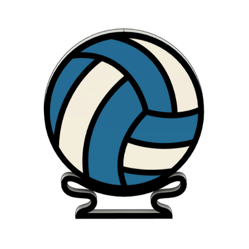 3D Volleyball Print File - Wall or Desktop - Digital File Digital My Custom Designs 3MF - ZIP
