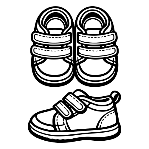 Baby Shoes - Vector Graphics - Digital File Digital My Custom Designs PDF