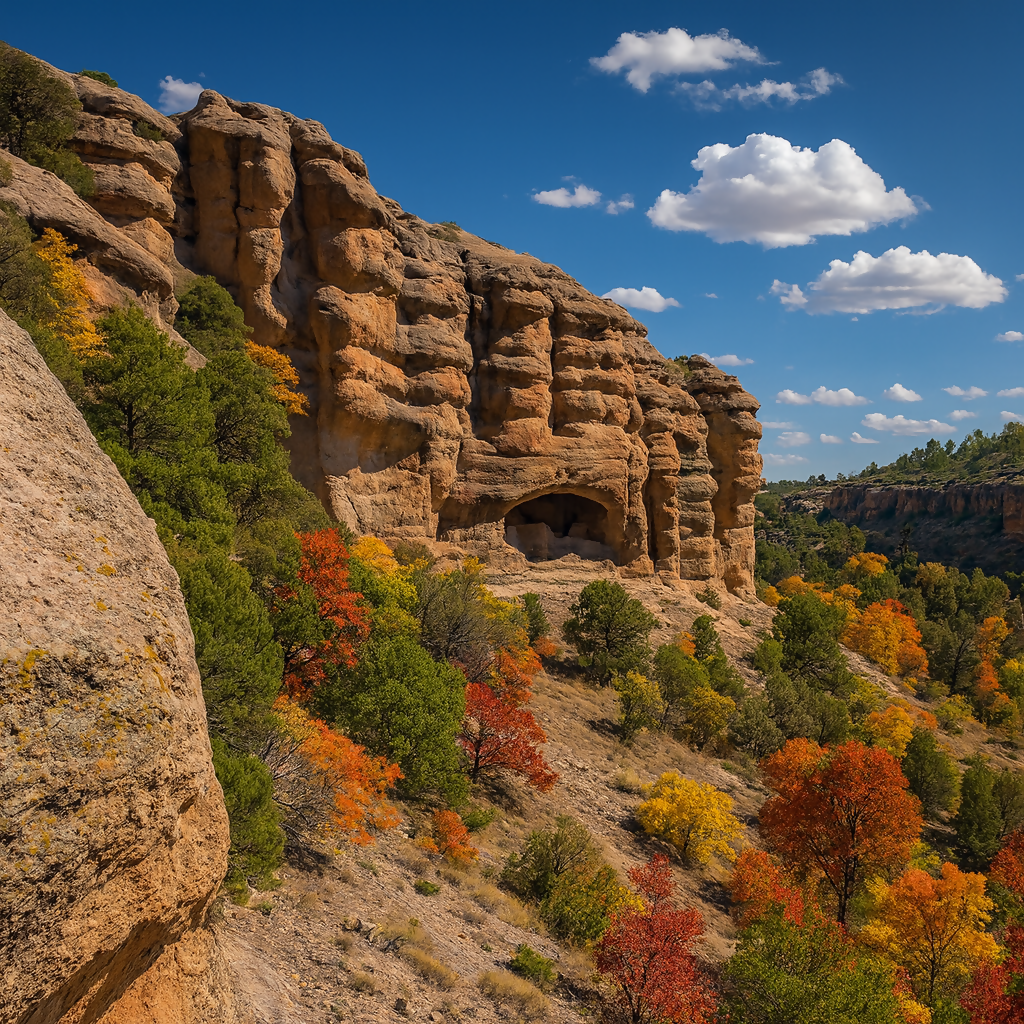 Gila Cliff Dwellings National Monument - New Mexico United States - Rendered - Digital File Digital My Custom Designs PDF