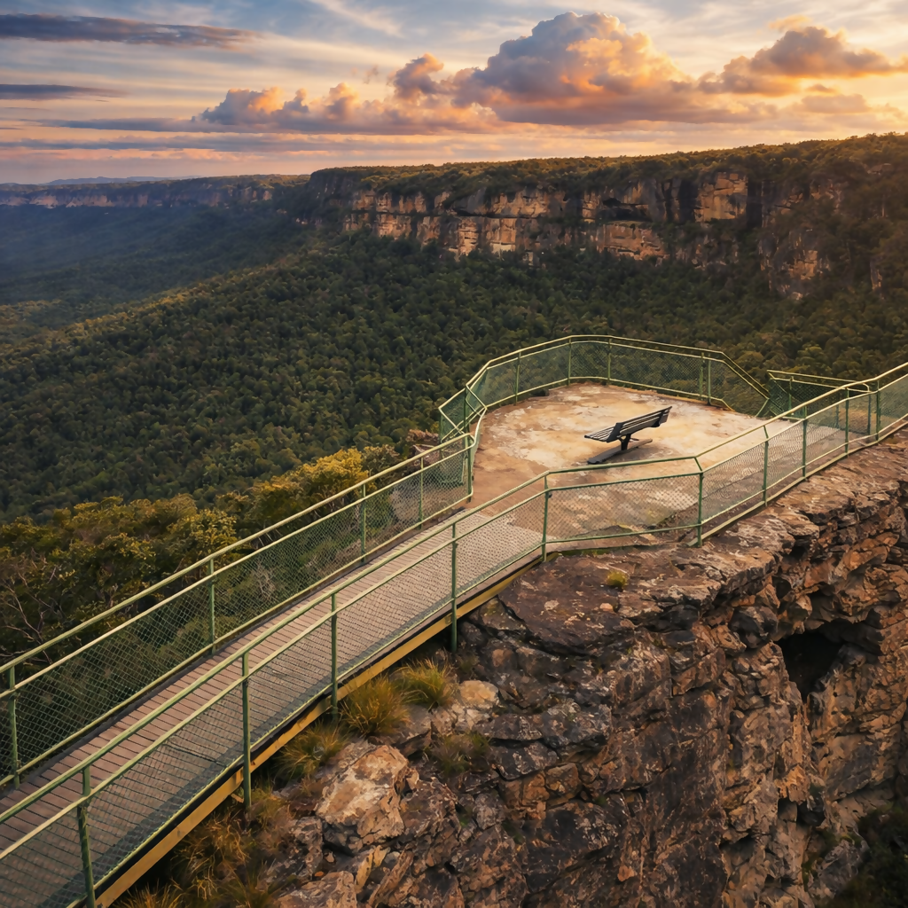 Pulpit Rock - Blue Mountains - New South Wales - Australia - Rendered - Digital File Digital My Custom Designs PDF