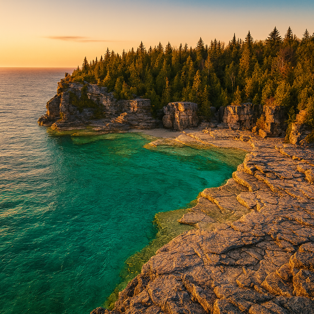 Indian Head Cove - Bruce Peninsula National Park - Ontario Canada - Rendered - Digital File Digital My Custom Designs PDF