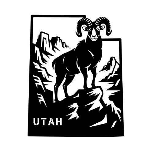 Utah - Wall / Home Decor - State Outline - United States - Digital File Digital My Custom Designs ZIP File