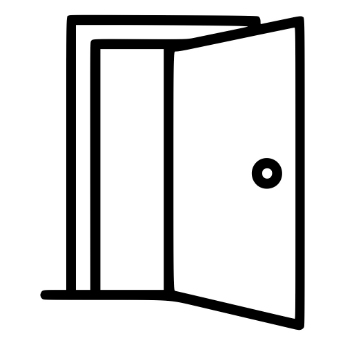 Open Door Icon - Digital File - XCS Friendly Digital My Custom Designs PDF
