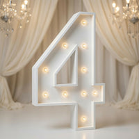 #4 Marquee Number Templates - 3D Projects - Digital File - ZIP File - Digital