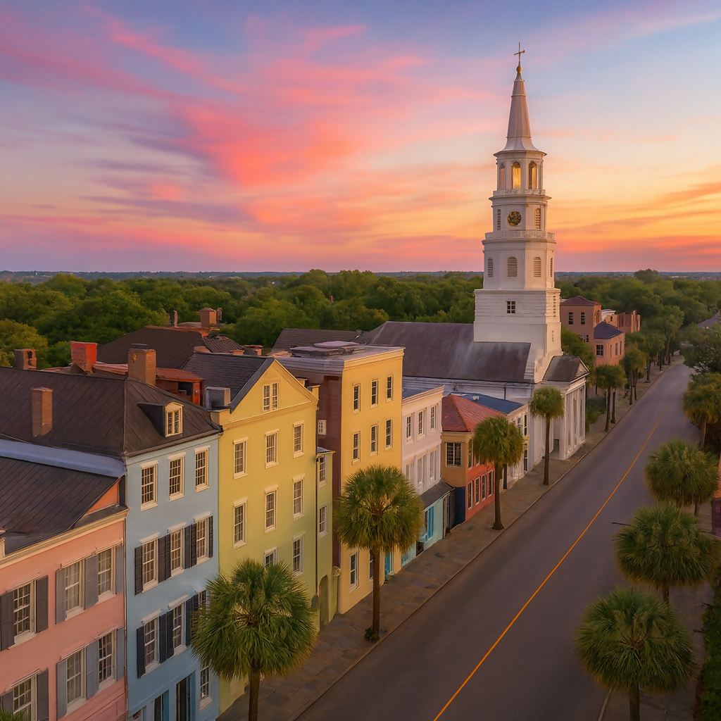 St. Michael's Church - Charleston Historic District - South Carolina United States - Rendered - Digital File Digital My Custom Designs PDF