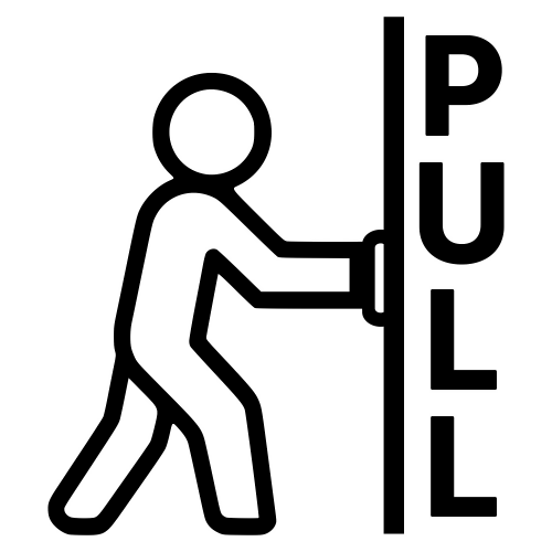 Pull Door Symbol - Digital File - XCS Friendly Digital My Custom Designs PDF