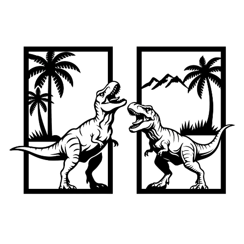 Intrusive T-Rex - Wall / Home Decor - Digital File Digital My Custom Designs ZIP File