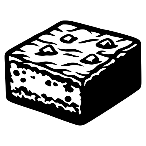 Brownie Square - Vector Graphics - Digital File