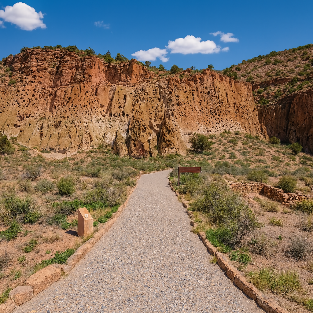 Main Loop Trail - Bandelier National Monument - New Mexico United States - Rendered - Digital File Digital My Custom Designs PDF