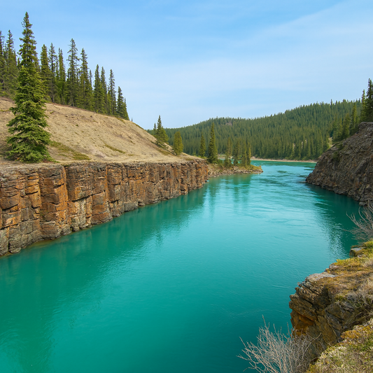 Miles Canyon - Yukon Canada - Rendered - Digital File Digital My Custom Designs PDF