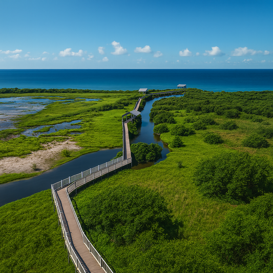 South Padre Island Birding, Nature Center and Alligator Sanctuary - South Padre Island - Texas United States - Rendered - Digital File Digital My Custom Designs PDF