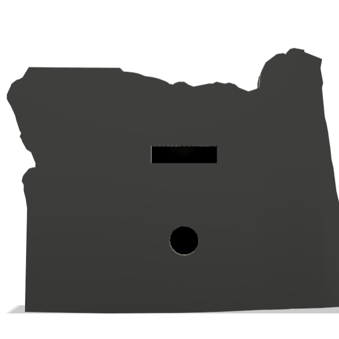 Oregon Wall Lightbox - United States - 3D Printed Product My Custom Designs