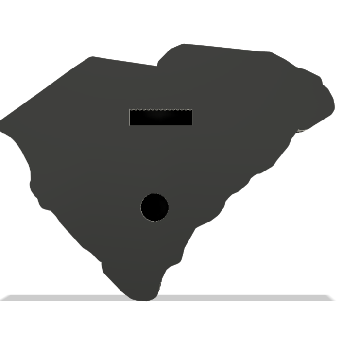 South Carolina Wall Lightbox - United States - 3D Printed Product My Custom Designs