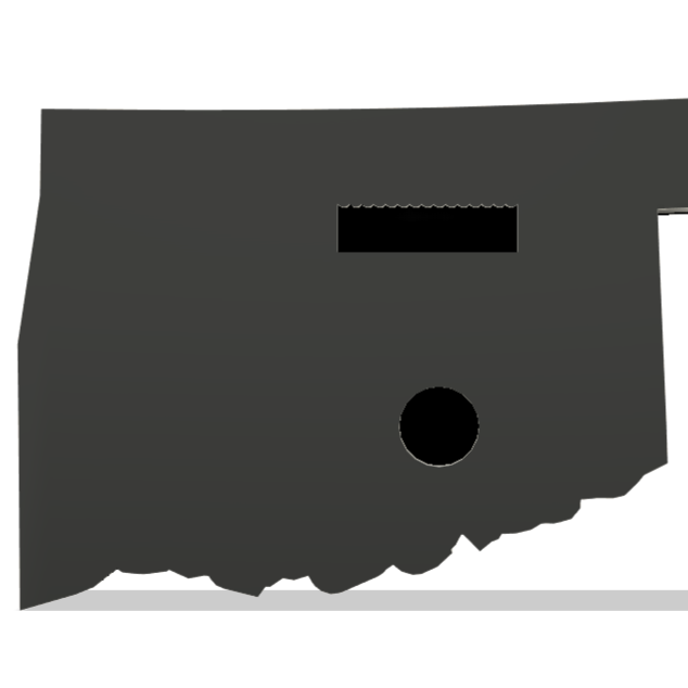 Oklahoma Wall Lightbox - United States - 3D Printed Product My Custom Designs