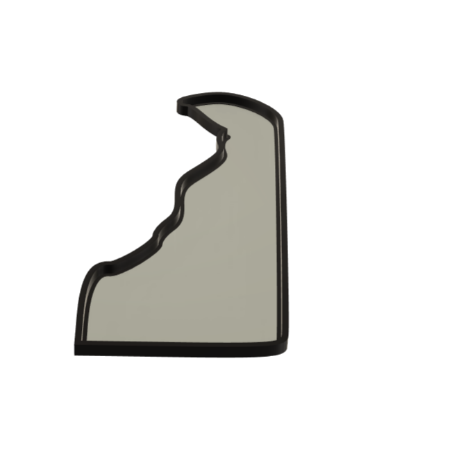 3D Printed Delaware Wall Lightbox - United States Product My Custom Designs