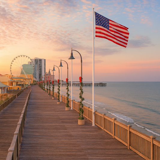 Myrtle Beach Boardwalk - South Carolina United States - Rendered - Digital File Digital My Custom Designs PDF