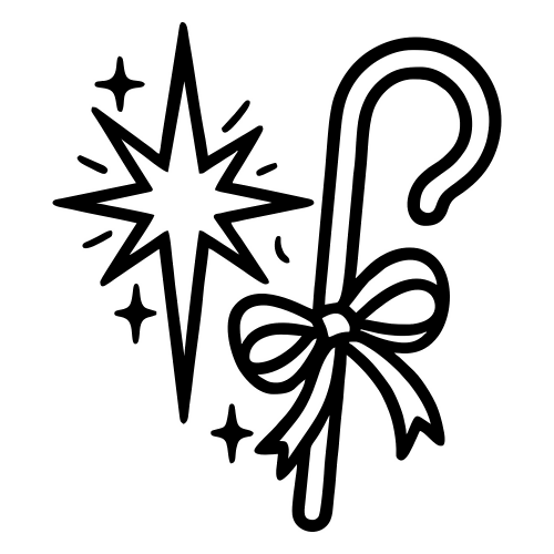 Star and Shepherd’s Staff - Digital File - XCS Friendly Digital My Custom Designs PDF