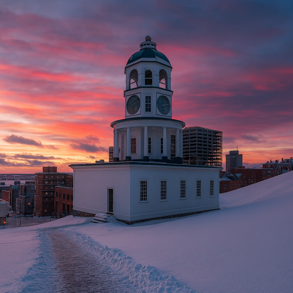 Halifax Town Clock Citadel Hill - Nova Scotia Canada - Rendered - Digital File Digital My Custom Designs PDF