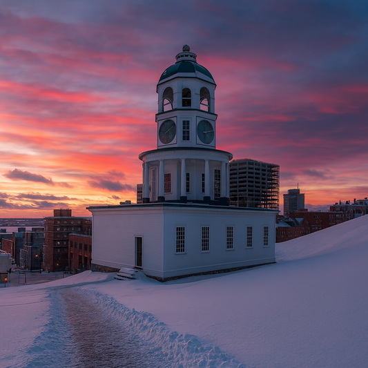 Halifax Town Clock Citadel Hill - Nova Scotia Canada - Rendered - Digital File Digital My Custom Designs PDF