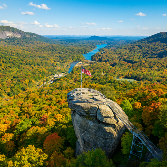 Chimney Rock State Park - North Carolina United States - Rendered - Digital File