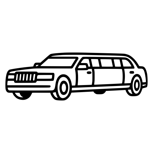 Limousine Outline - Digital File - XCS Friendly Digital My Custom Designs PDF