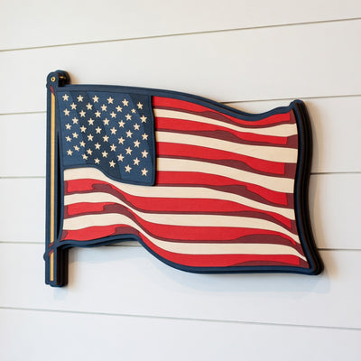 American Flag - Layered Line Design - Digital File